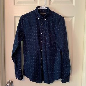 {(4 for $20)}  Express Navy dress shirt small